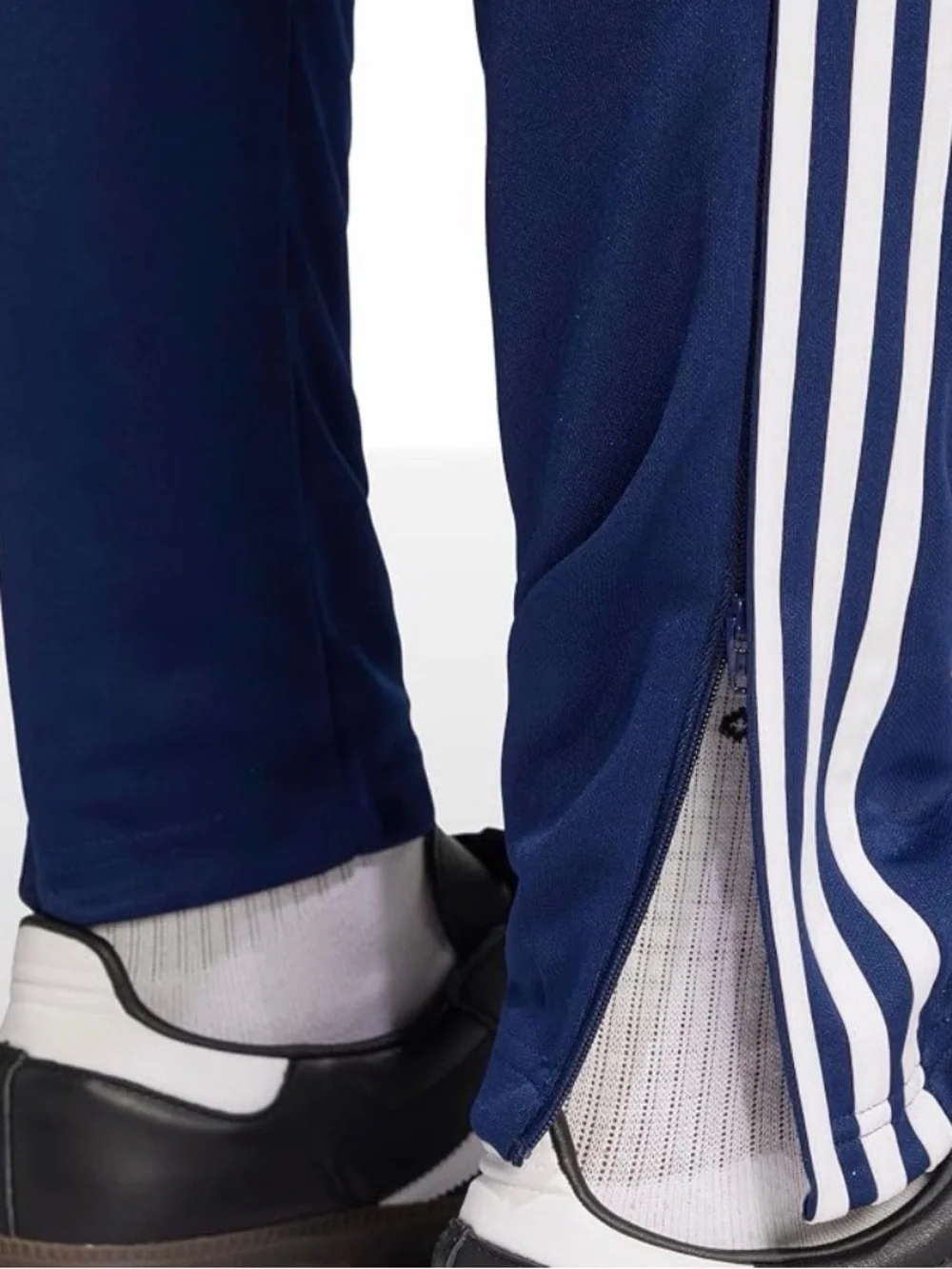 Adidas Men’s Tiro Essentials Training Track Pants - Blue with White Stripes